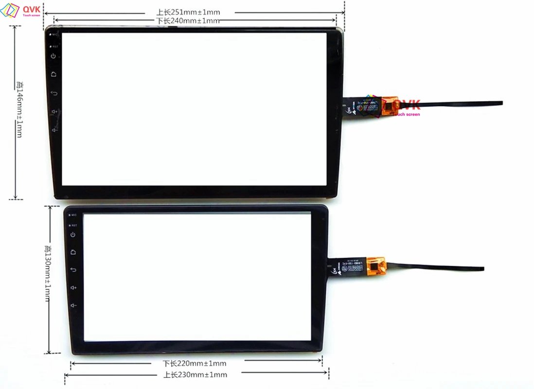 7/9/10.1 Inch Black For XIMA XV6 PRO Car Radio Multimedia Carplay Capacitive Touch Screen Digitizer Sensor External Glass Panel