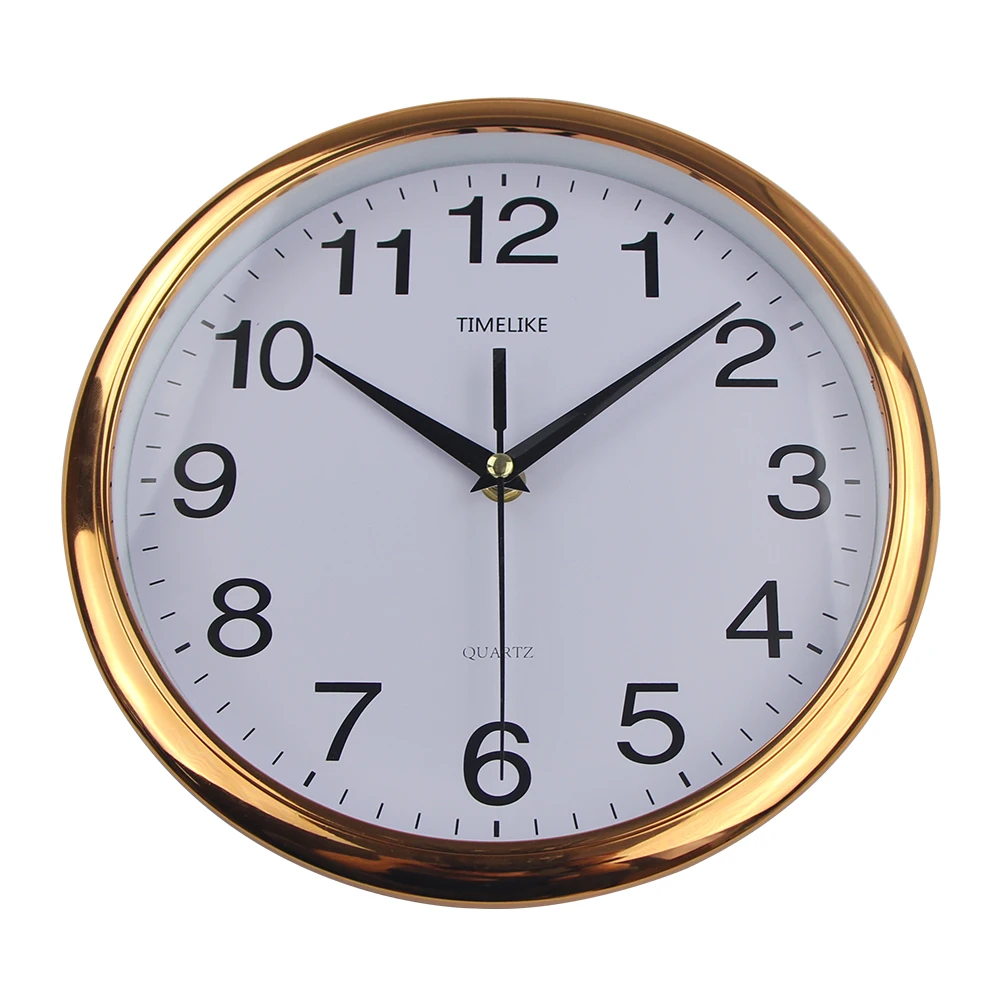 Классические винтажные круглые Настенные часы современные пластиковые