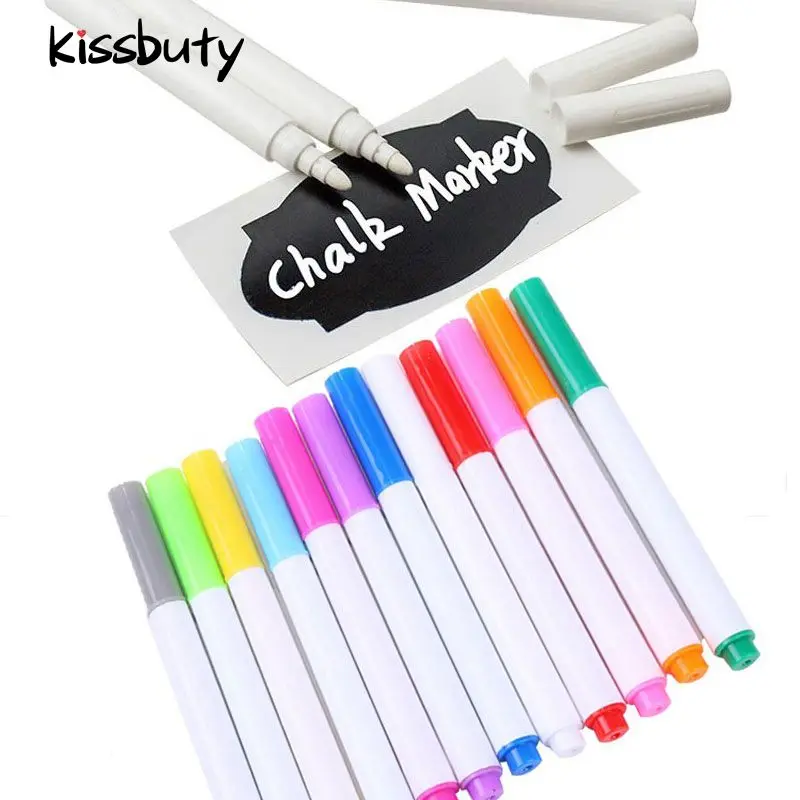 

50-420Pcs/Set White Liquid Chalk Pen Marker Water-Based Erasable Pen Glass Windows Electronic Blackboard Window White Pen