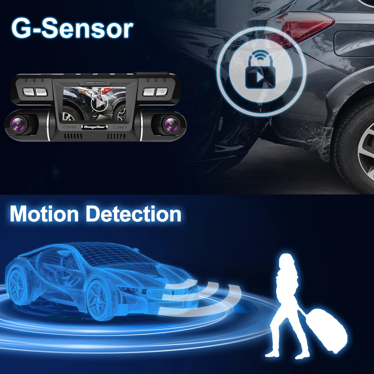 $104.99 Range Tour 4K 2160P Car DVR Dash Camera WiFi GPS ADAS For Taxi Bus Travel Camera Front and Cabin Dual Camera 1080P+1080P