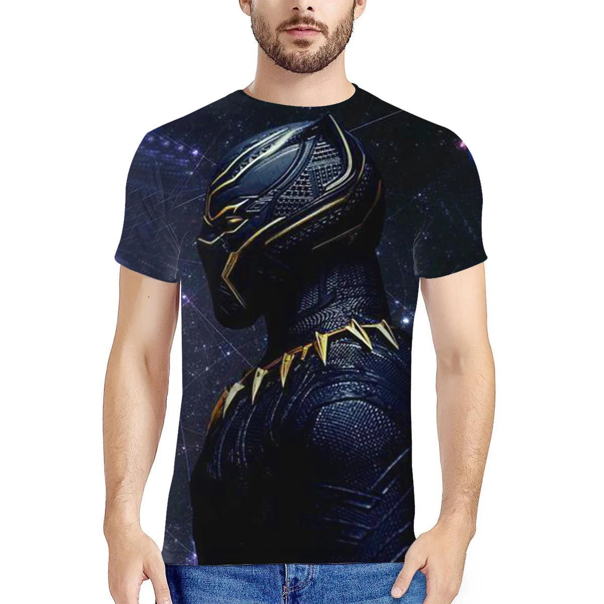 

2021 Summer New Men And Women Tide Comfort Cool Super Hero 3d Printed Short Sleeve T-shirt Streets Hip Hop Youth Ventilate Top