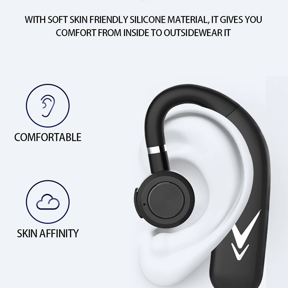 J6 Одиночная Беспроводная гарнитура Bluetooth-совместимые наушники-вкладыши с