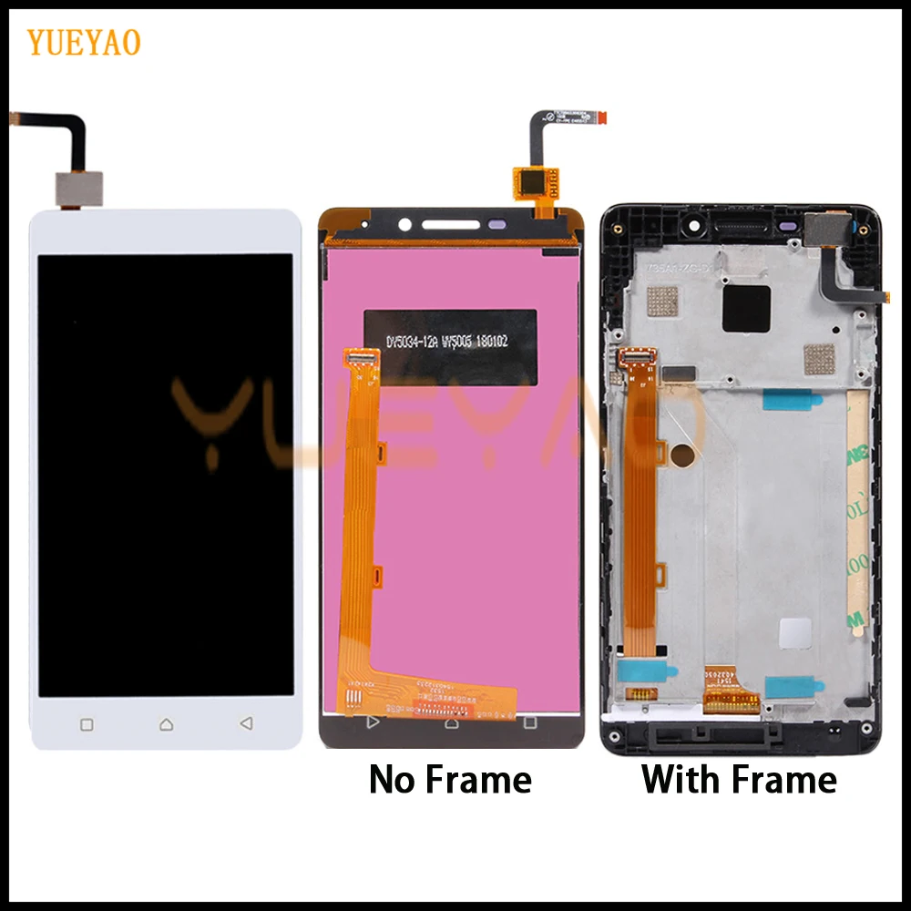 ЖК-дисплей для Lenovo Vibe P1m с сенсорным экраном дигитайзер сборка P1ma40 P1mc50 рамкой |