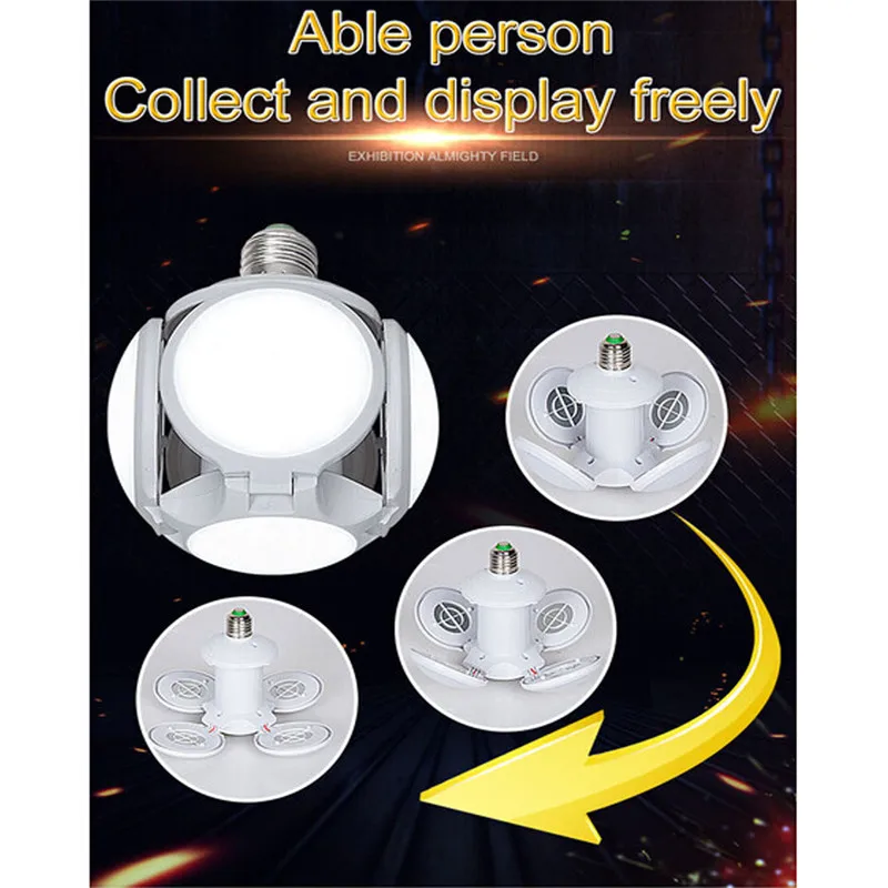 Светодиодный складной Футбол лампа UFO высокое Яркость 30 Вт ночной Светильник для