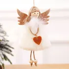 Новинка 2022 года, рождественские куклы-ангелы, милые рождественские украшения орнамент с рождественской елкой года для дома, подарок для детей 2021