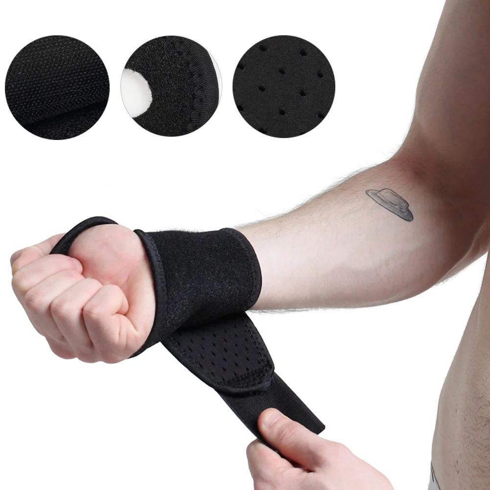 

Portable Durable Protect Hand Anti-ankle Wrist Band Fitness Adjustable Sport Weightlifting Badminton