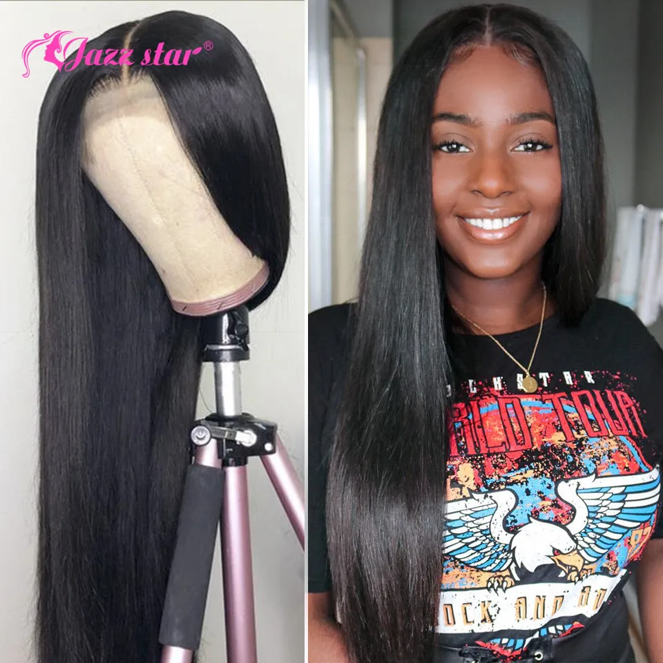 Бразильские Прямые кружевные передние волосы Wig13x4 человеческие предварительно