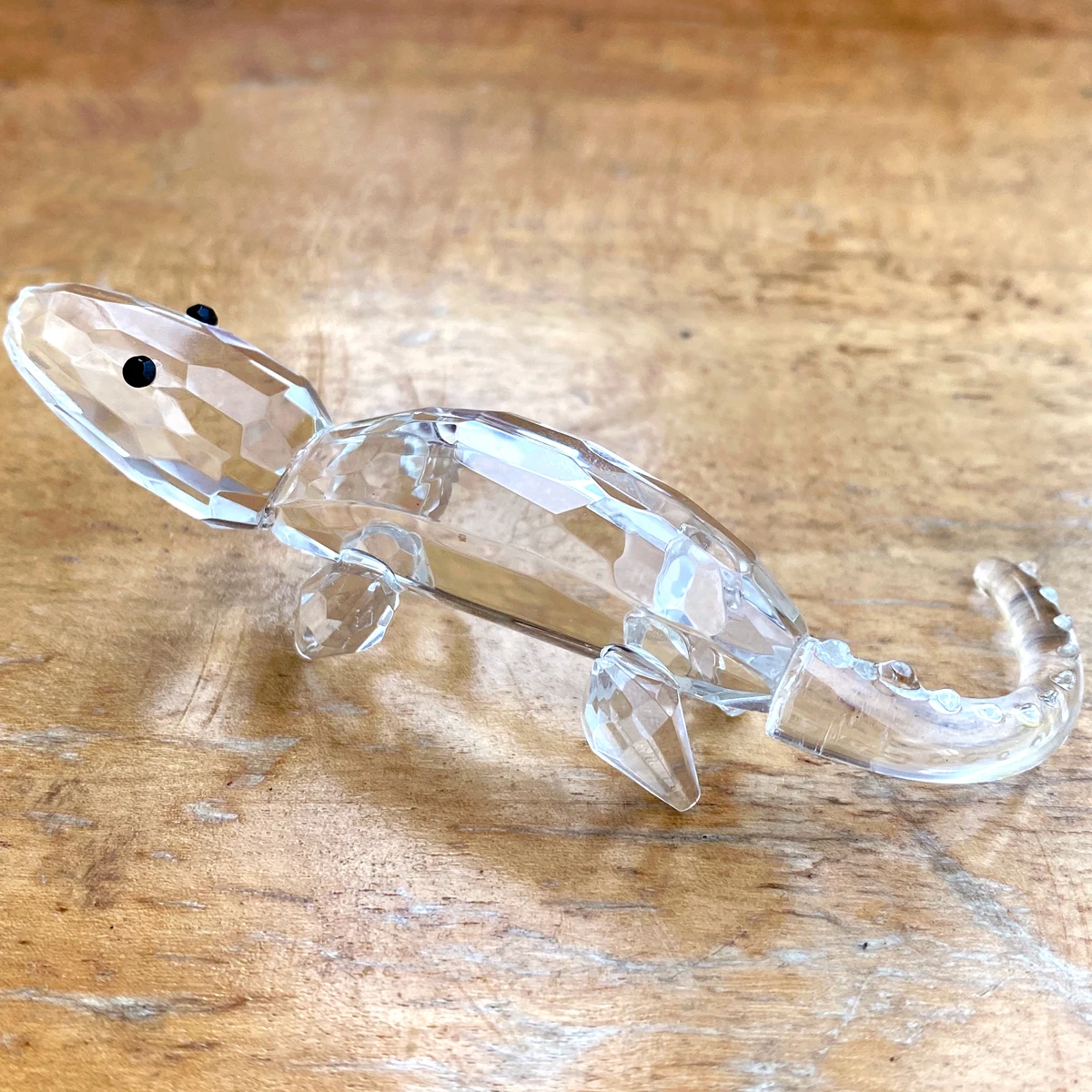 Хрустальные милые фигурки крокодила стеклянные яркие животные пресс папье