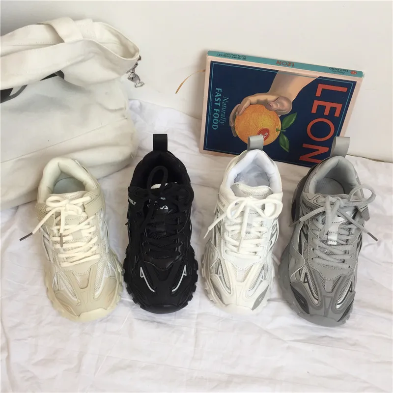 

Chic female sneakers casual students retro dad shoe tide INS super fire versatile BF sneakers running shoes net shoes female