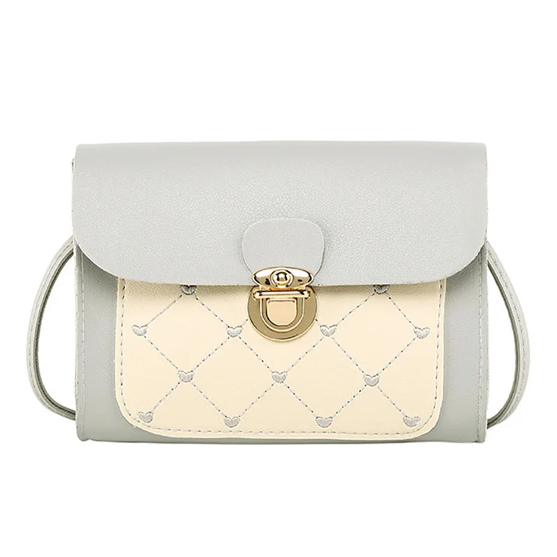 

Fashional Chest Shoulder Bag Zipper Large Capacity PU Leather Bags For Mobile Phone Keys