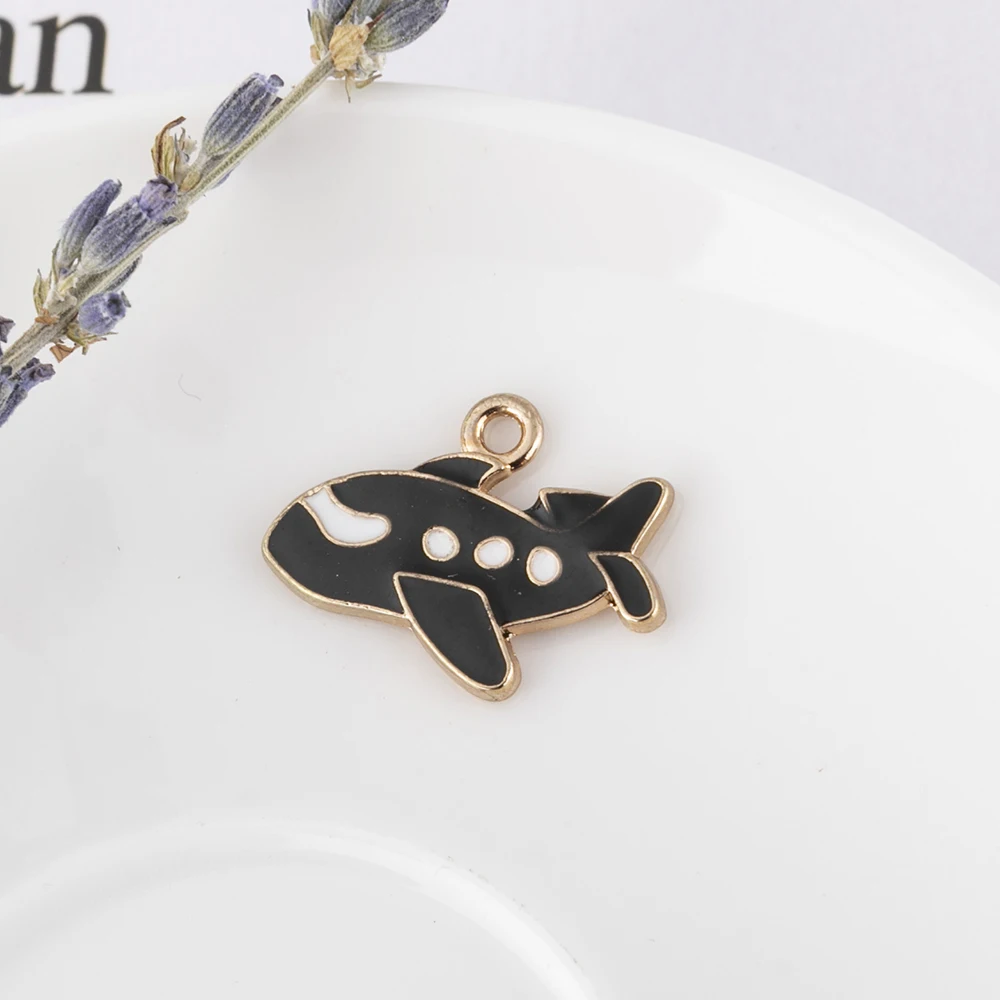 10 шт. эмалевые Подвески в виде милой звезды планеты ракеты изысканный синий кулон