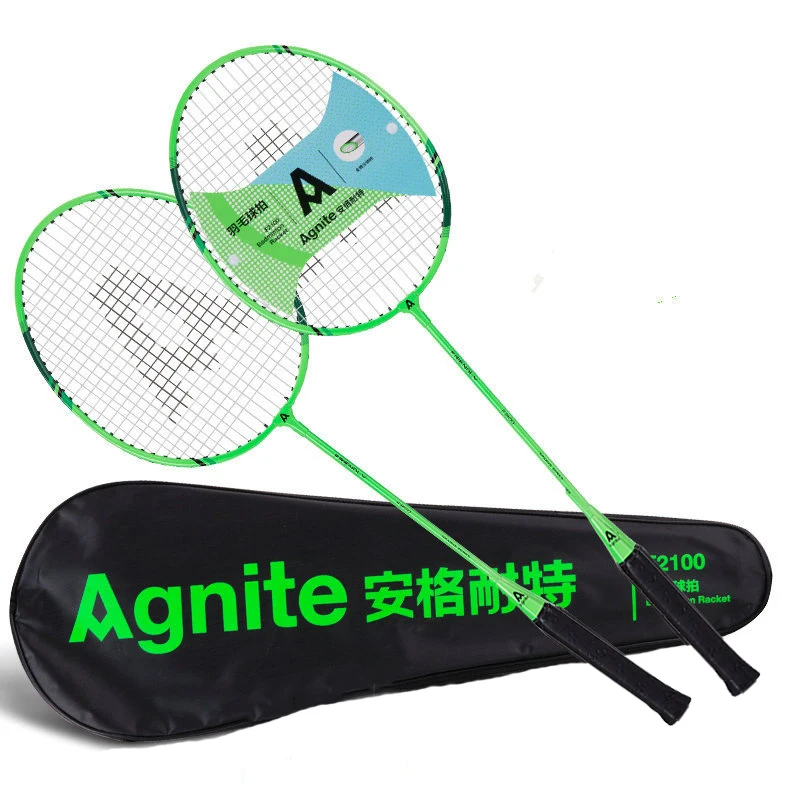 

2pcs Professional Badminton Rackets Set Ultra Light Double Badminton Racquet Titanium Alloy Lightest Playing Badminton Whole -40