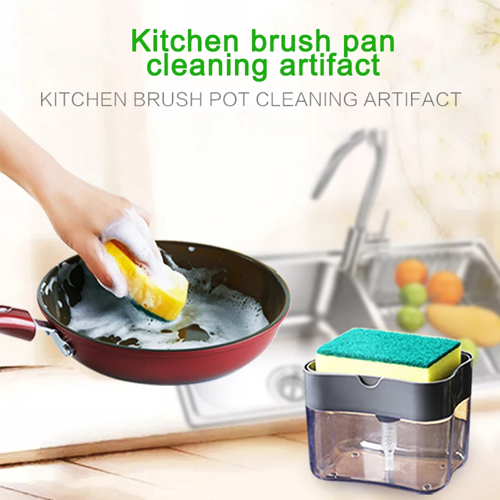 Многофункциональный диспенсер для мыла губка без запаха нетоксичный кухонная