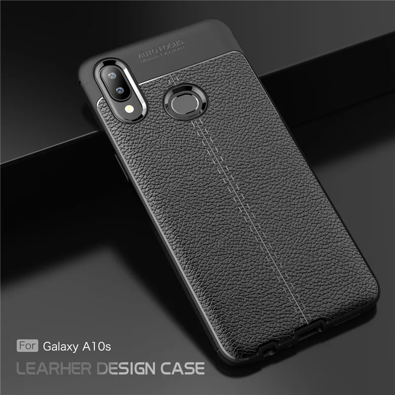 Для samsung Galaxy A10s чехол из углеродного волокна ТПУ Силиконовая кожа мягкое полное