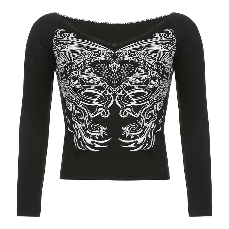 Одежда корсет в эстетике эмо Y2k короткий топ стиле кибер готическом фея гранж