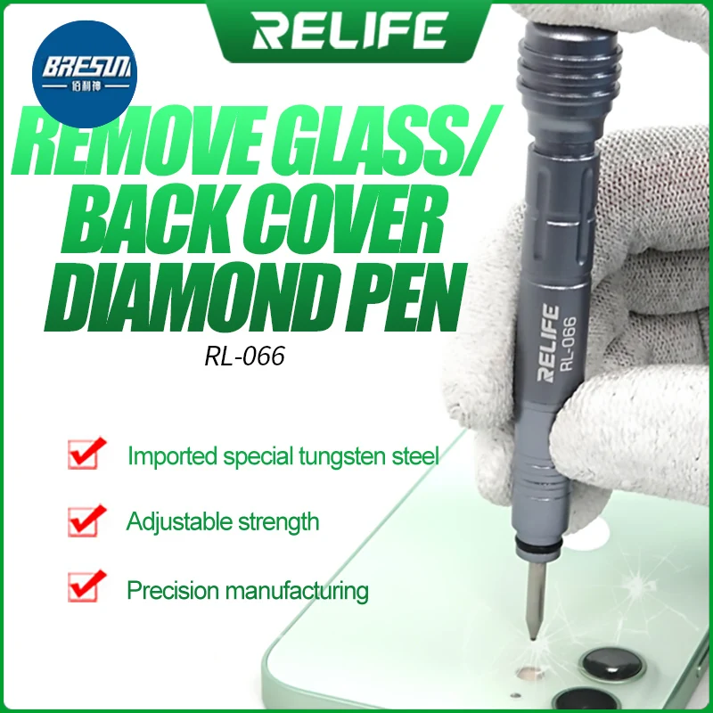 

RELIFE RL-066 For Apple 11 Series Promax Rear Cover Glass Frame Blasting Artifact Broken Frame Blasting Diamond Pen