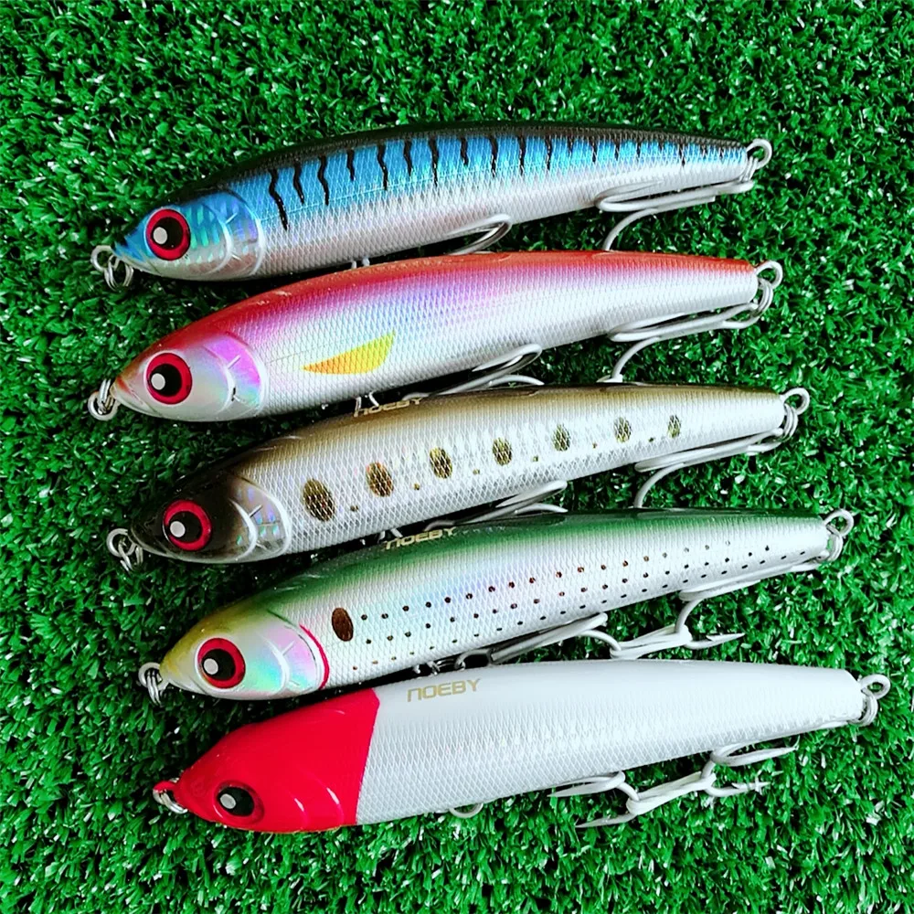 

Noeby 5pcs 16cm 100g sinking pencil stickbaits fishing lure sea bait for fishing bass fish hard fishing bait NBL9062