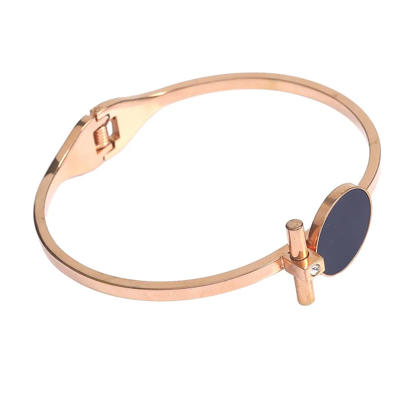 Titanium стали цвета розового золота высшей пробы Бабочка Браслеты для женщин LOVE