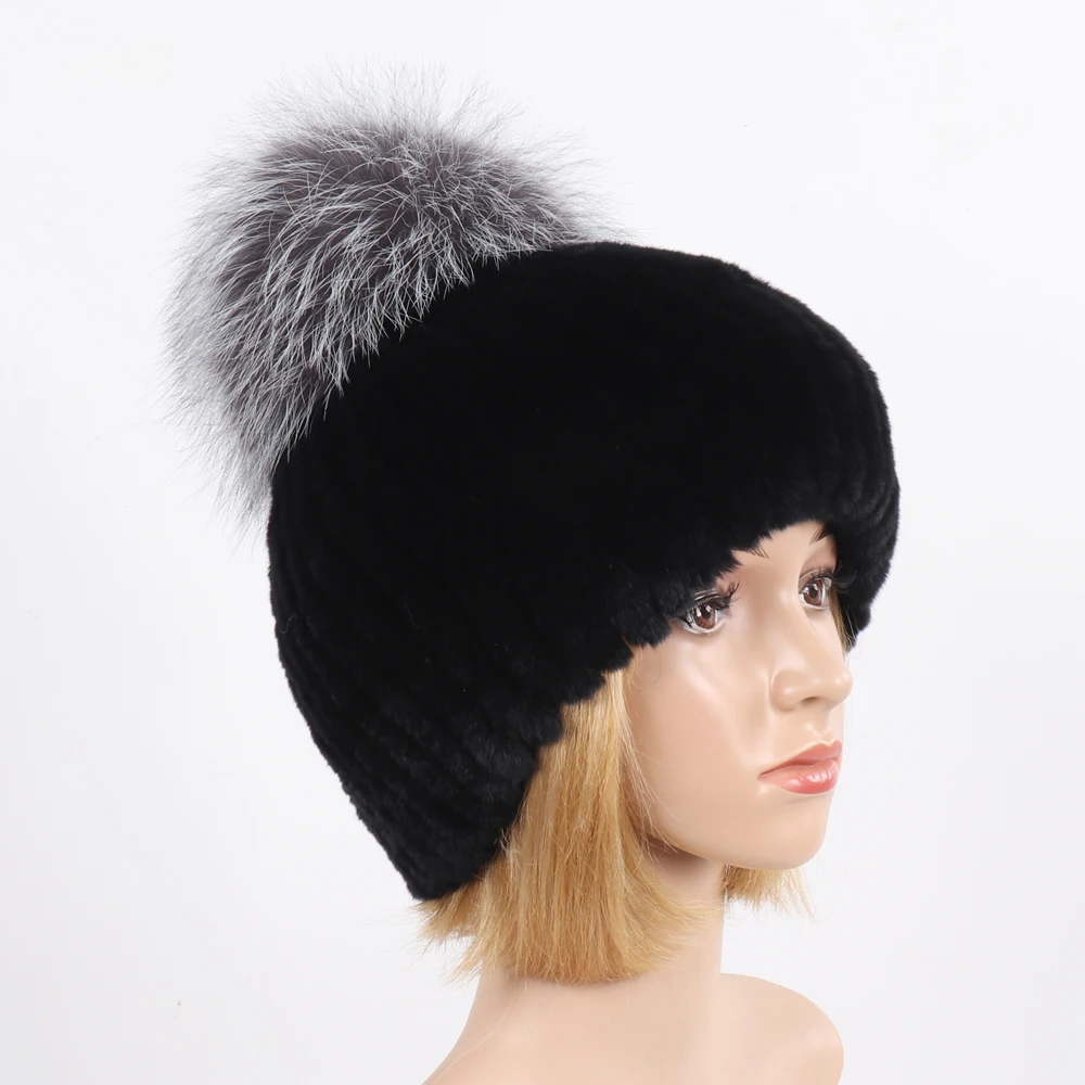 Женские зимние шапки из натурального меха роскошная теплая пушистая большая