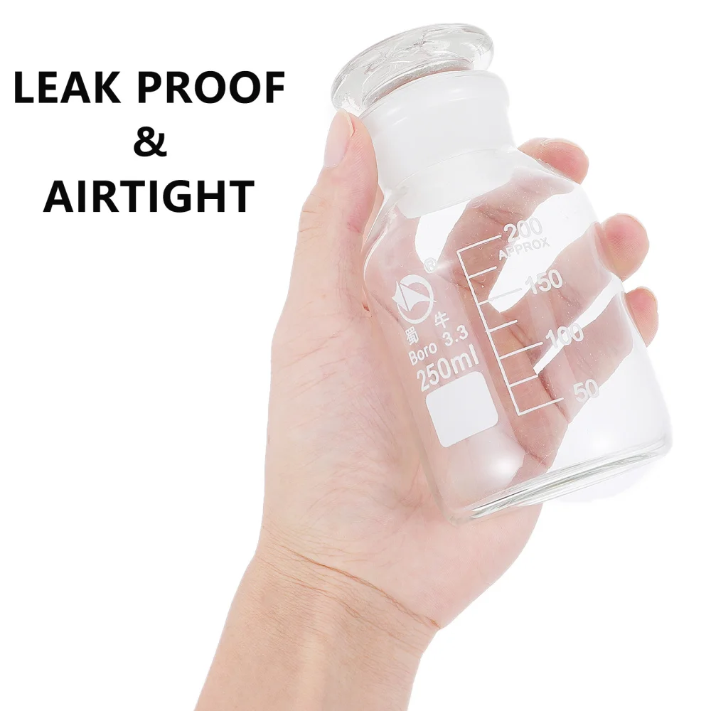 

Glass Chemical Reagent Bottle Multi-functional Practical Reagent Bottle