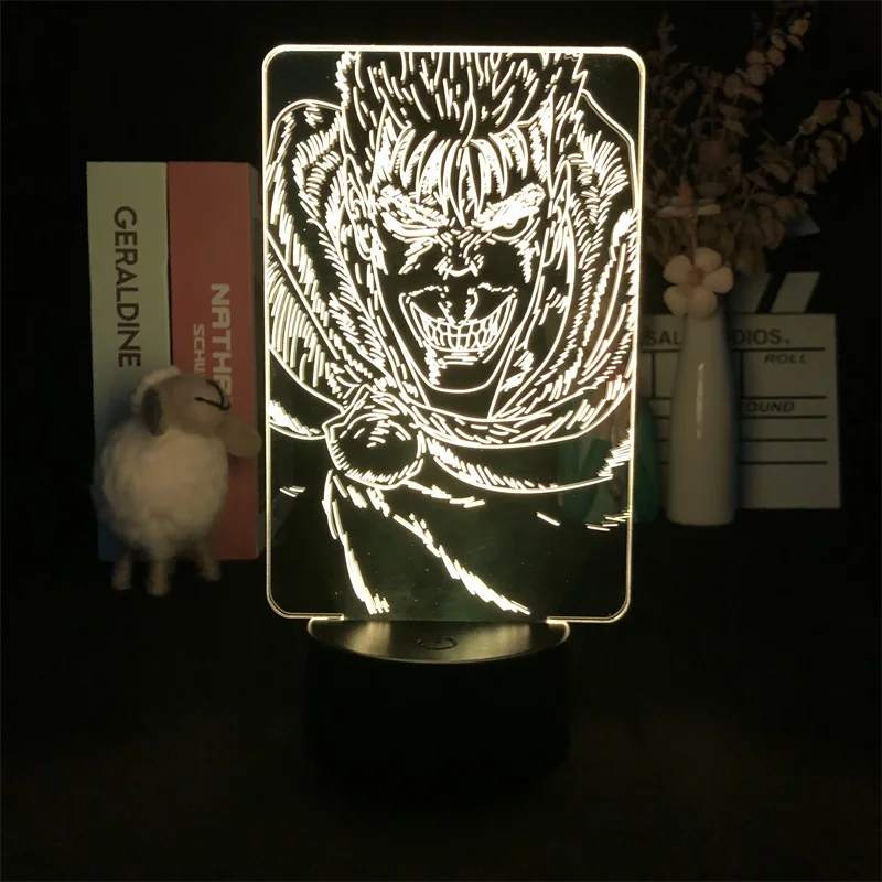 

Berserk фигурка кишки японского аниме Манга 3D светодиодный ночсветильник будильник базовый цвет изменяющийся стол для спальни декоративные д...