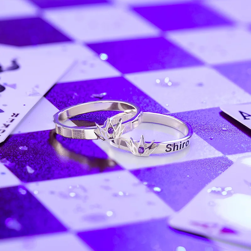Аниме-кольцо No Game Life Sora Shiro Стерлинговое Серебро 925 пробы манга новый тренд