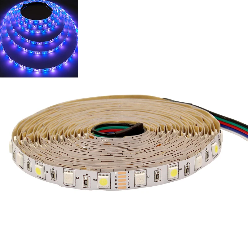 5050RGBW 5050 2835 rgb rgbw светодиодный светильник Водонепроницаемая 12 В 0,5 м 1 м 5 м Гибкий Светильник для ПК неоновая светодиодная Диодная лента - Испускаемый цвет: 5050RGBW