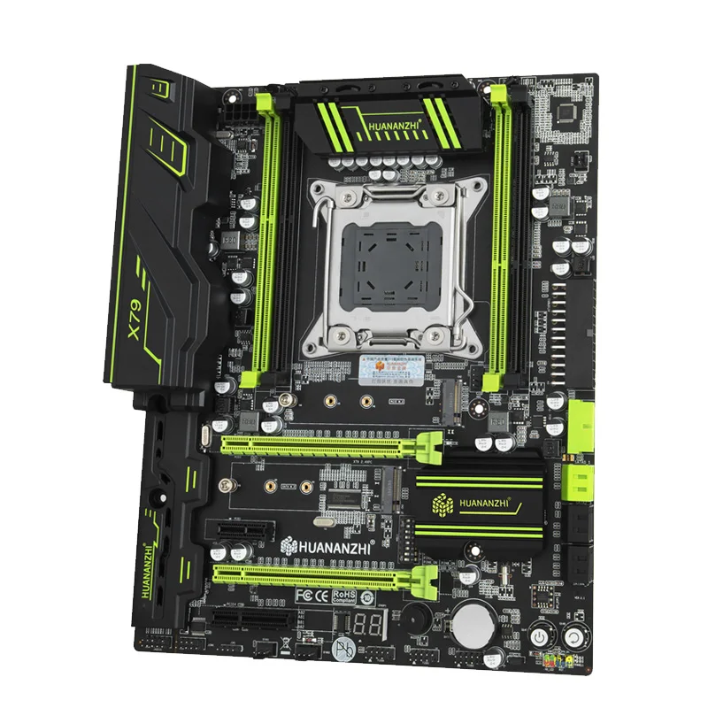 Материнская плата huananzhi X79 материнская LGA2011ATX USB 3 0 SATA3 PCI E NVME M.2 SSD поддерживает