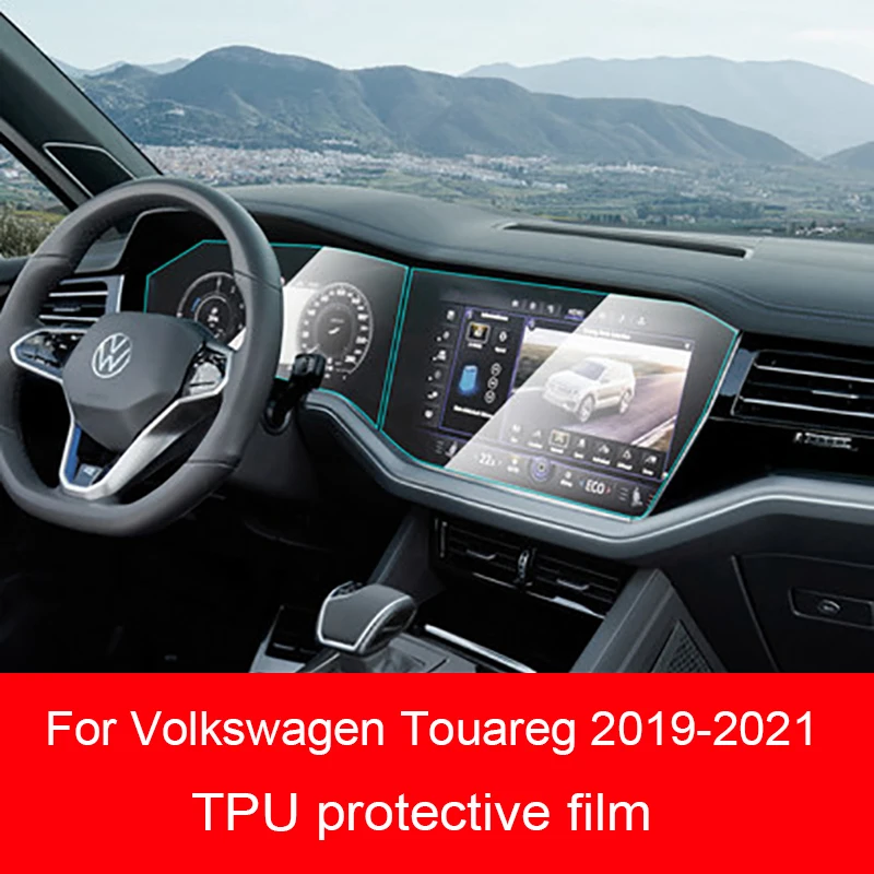 Для Volkswagen Touareg 2019 2021 Автомобильный Центральный экран фотопленка против царапин