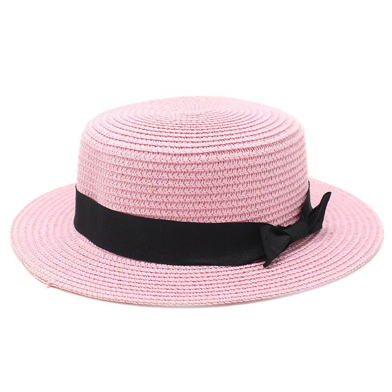 

Fashion Wide Brim Bow Hat Straw Hat Summer Beach Women Top Hat Anti-UV Protection Ladies Cap