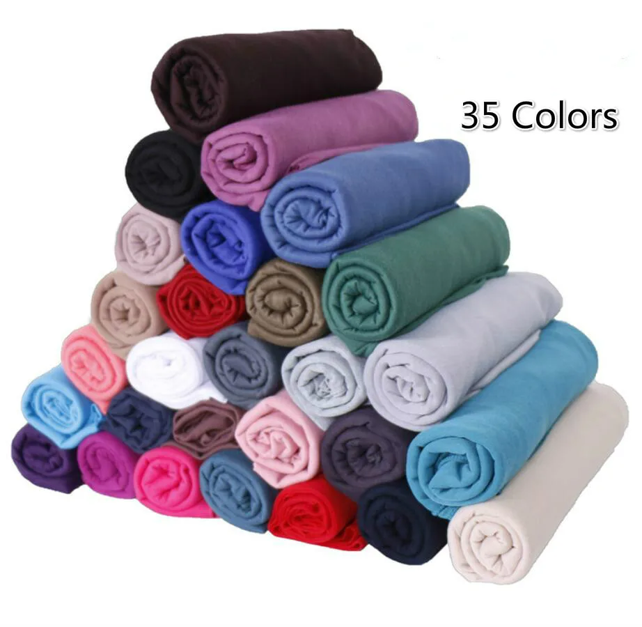 Женские шарфы теплый хиджаб шарф Зимний для женщин роскошный бренд шали и