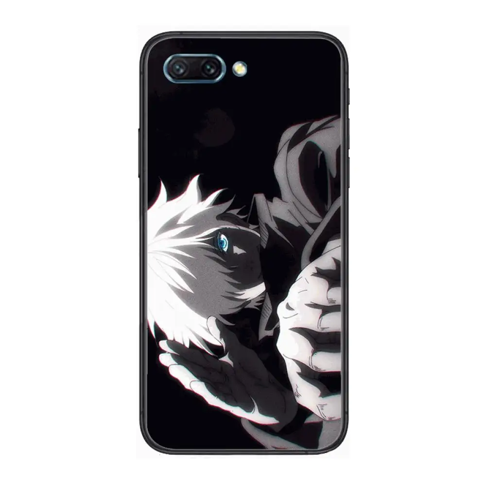 

Anime Gojo Satoru case clear Phone Case For Huawei Honor 10 9 8 7 N Pro Lite A C RU Black Etui Coque Hoesjes comic fashion