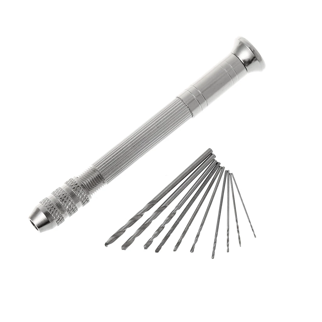 Поворотная головка+ 10 шт. микро HSS сверла для ювелирных часов хобби ручной инструмент Прямая поставка поддержка