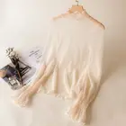 Новинка 2020, женская рубашка Gauzy с длинным рукавом, расклешенные рукава, пикантные прозрачные сетчатые Топы restonic shan