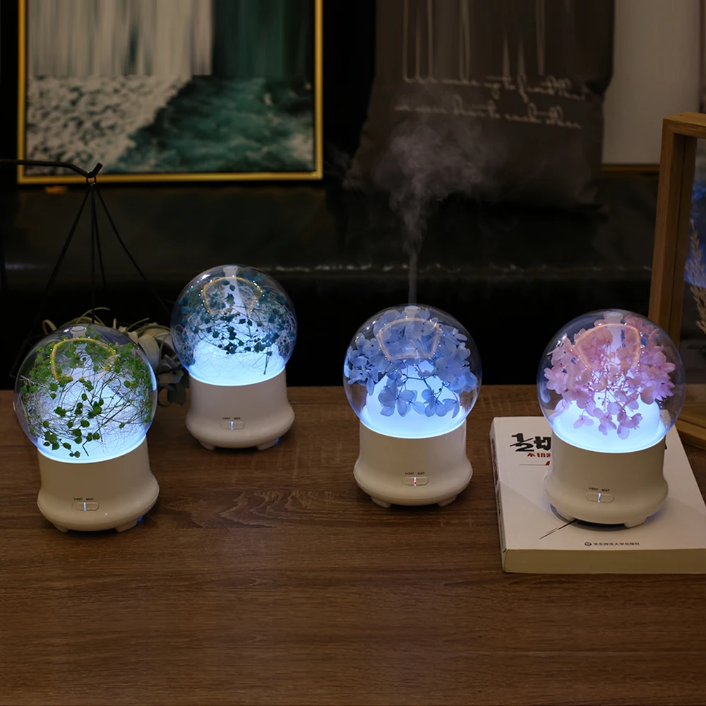 

12V1A 100ML Eternal Flower Essential Oil Diffuser Ultrasonic Humidifier