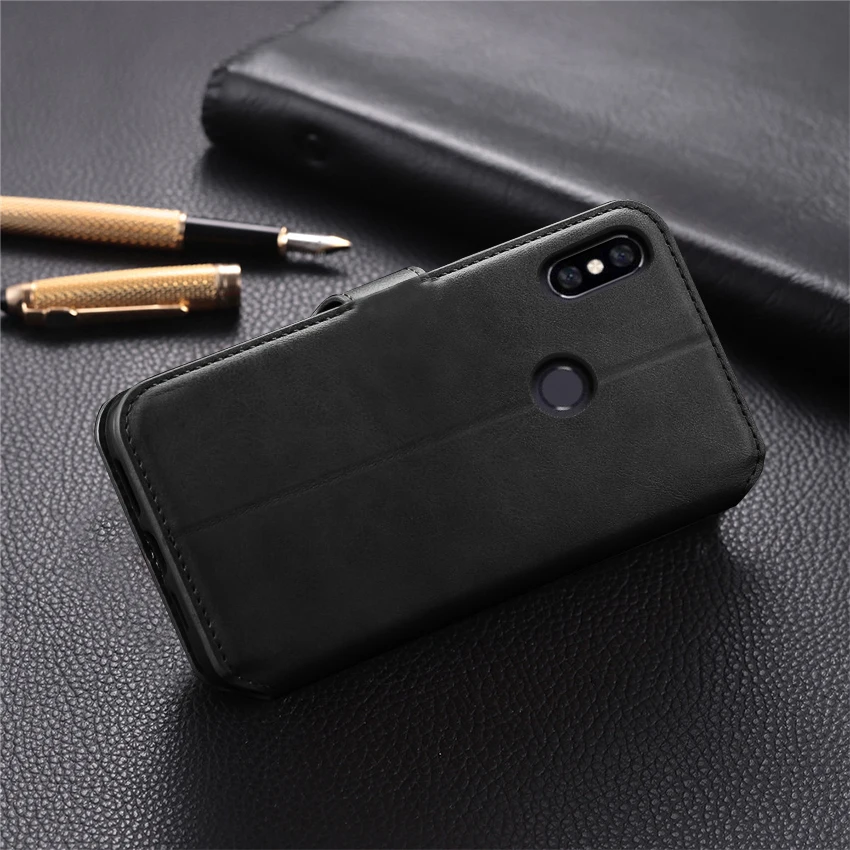 Чехол подставка для Xiaomi Mi A2 Lite чехол с откидной крышкой роскошный Магнитный
