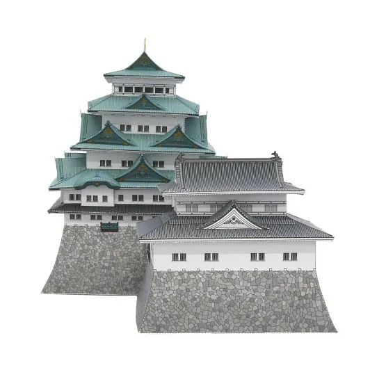

Japan Nagoya Castle DIY 3D Paper Model Building Kit Cardboard Art Crafts Child Educational Puzzle Toys
