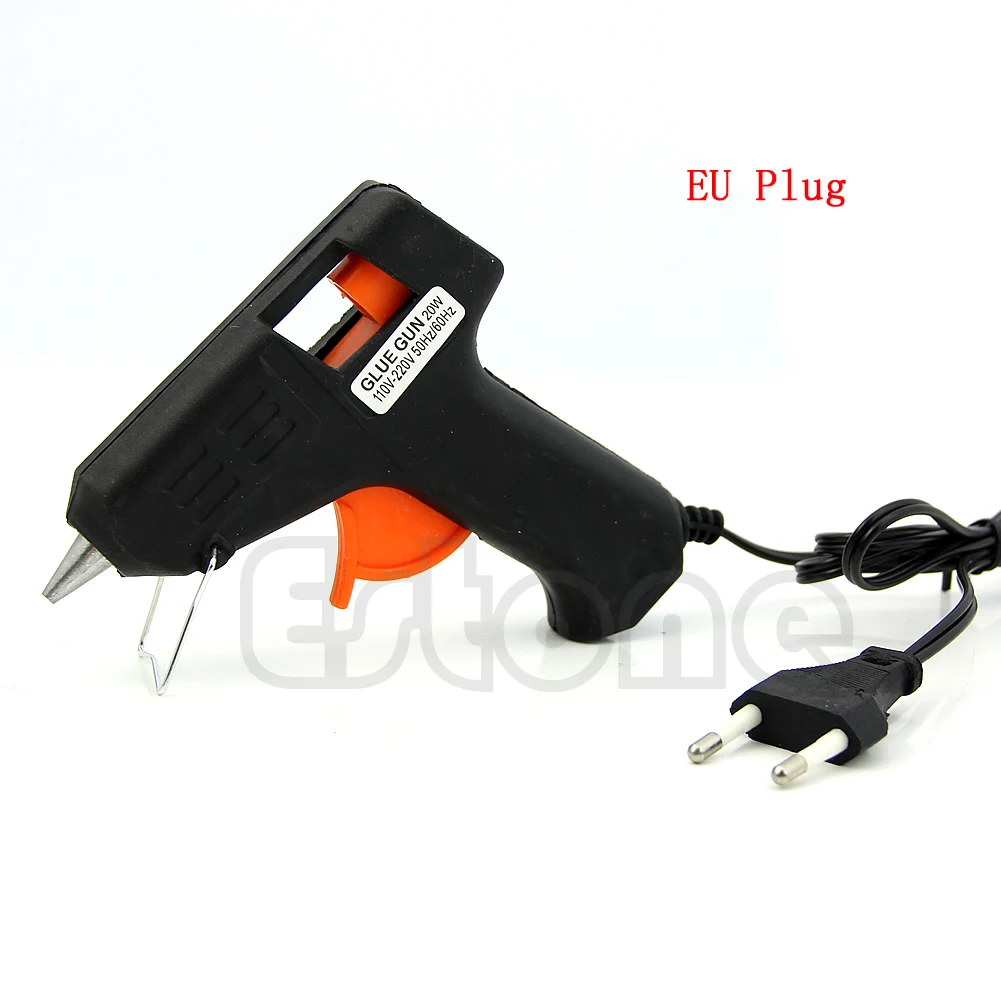 

1Pc Art Craft Repair Tool 20W Electric Heating Hot Melt Glue Gun Sticks Trigger EU plug G08 Great Value