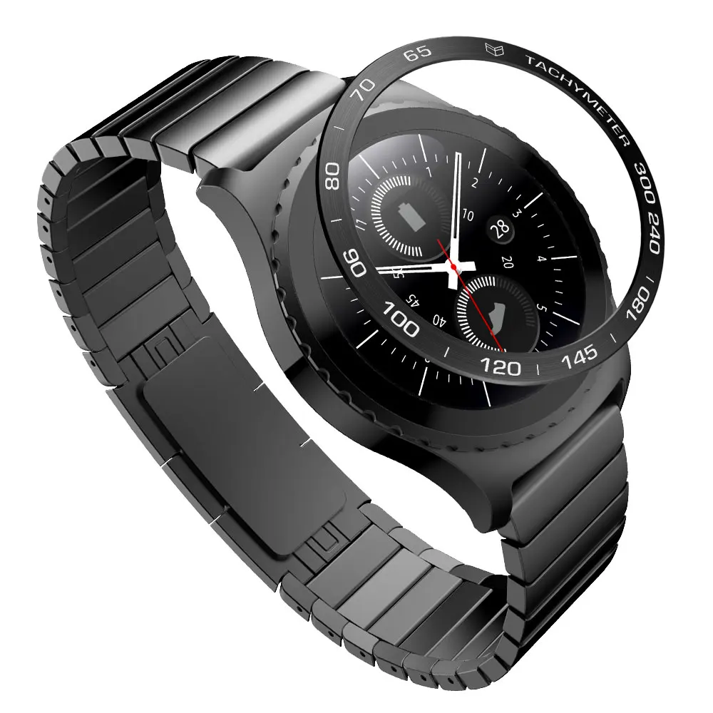 D1 Gear s3 Frontier ремешок для samsung galaxy watch 46 мм ремешок ободок для galaxy watch 46 мм Шестерня S3 металлический ободок кольцо клейкая крышка - Цвет: D1