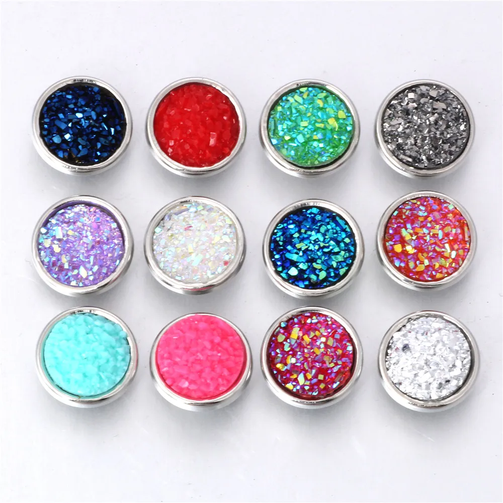 10 шт./лот оптовые продажи кнопки для ювелирных изделий полимерные мини 12 мм