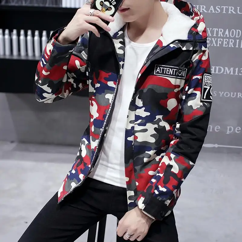 Зимняя мужская куртка хит продаж 2019 камуфляжное армейское толстое теплое пальто