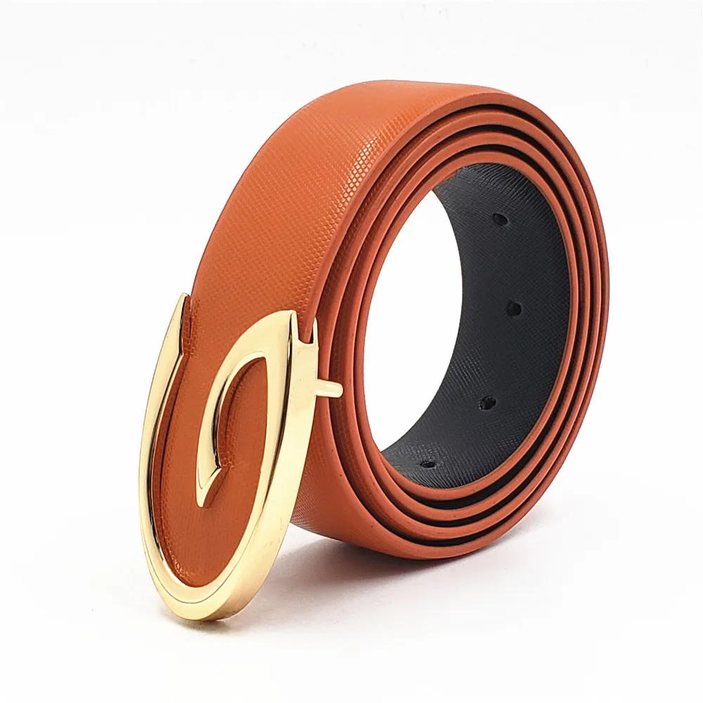 Ремень мужской из натуральной воловьей кожи модный дизайнерский пояс с