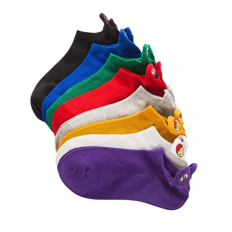 Модные мужские носки качественные хлопковые летние рубашки в Корейском стиле до