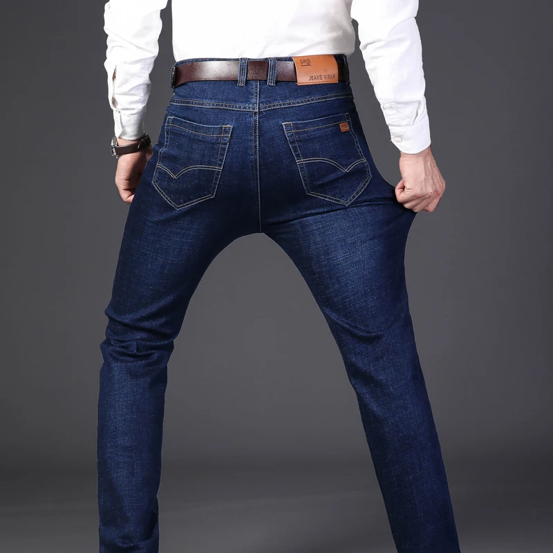 NIGRITY мужские прямые брюки повседневные модные джинсы черные серые большие