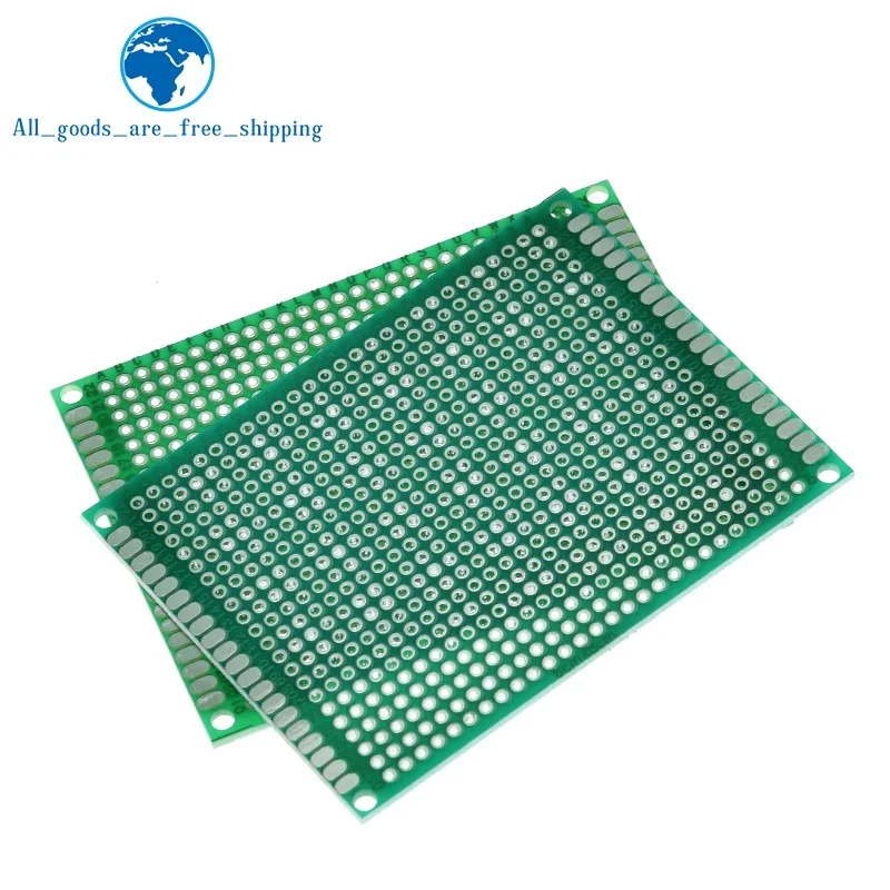 5PCS 6*8 6X8cm Double Side Prototype pcb Breadboard Universal Printed Circuit Board for Arduino 1.6mm 2.54mm Glass Fiber | Электронные