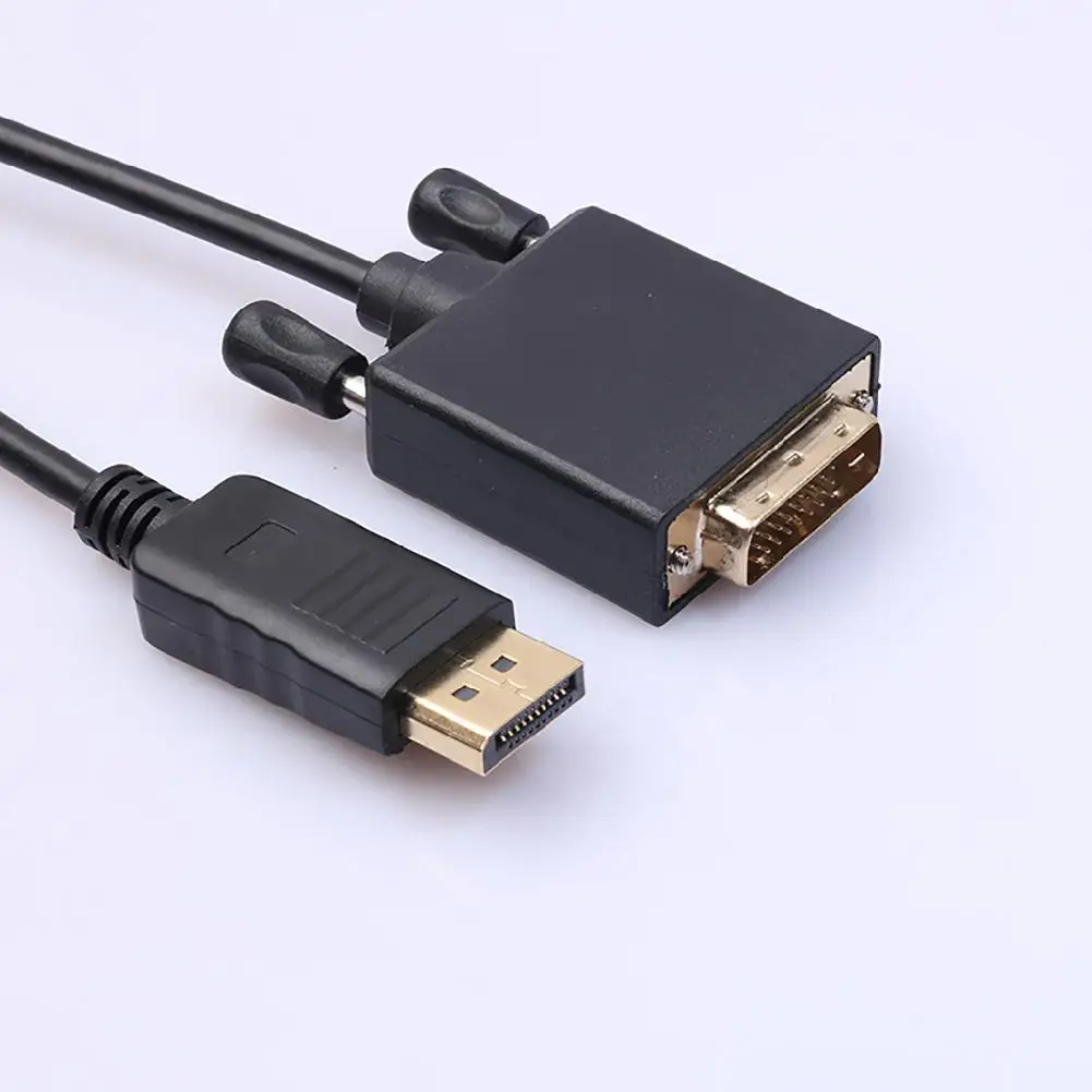 Профессиональный DP к DVI конвертер Кабель 1 8 м Дисплей порт папа D 24 + 1Pin дисплей