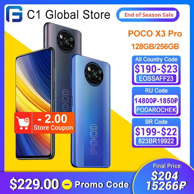В наличии глобальная версия POCO X3 Pro Snapdragon 860 смартфон 120 Гц DotDisplay 5160 мА/ч 33 Вт NFC