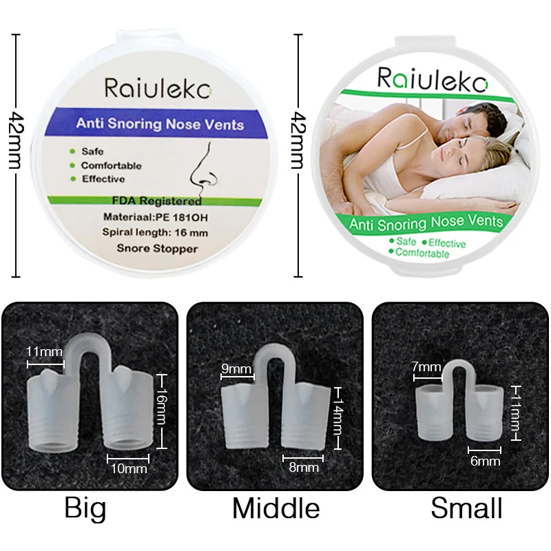 Устройство для предотвращения храпа облегчение дыхания и сна Носовые