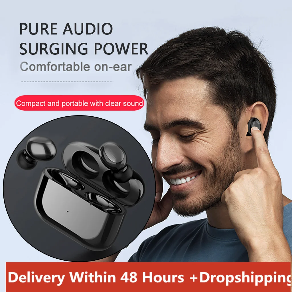 Лидер продаж 2020 Bluetooth 5 0 гарнитура Tws беспроводные наушники спортивные 5d стерео