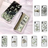 yinuoda dollor money phone case for iphone 8 7 6 6s plus x 5s se 2020 xr 11 12 pro xs max
